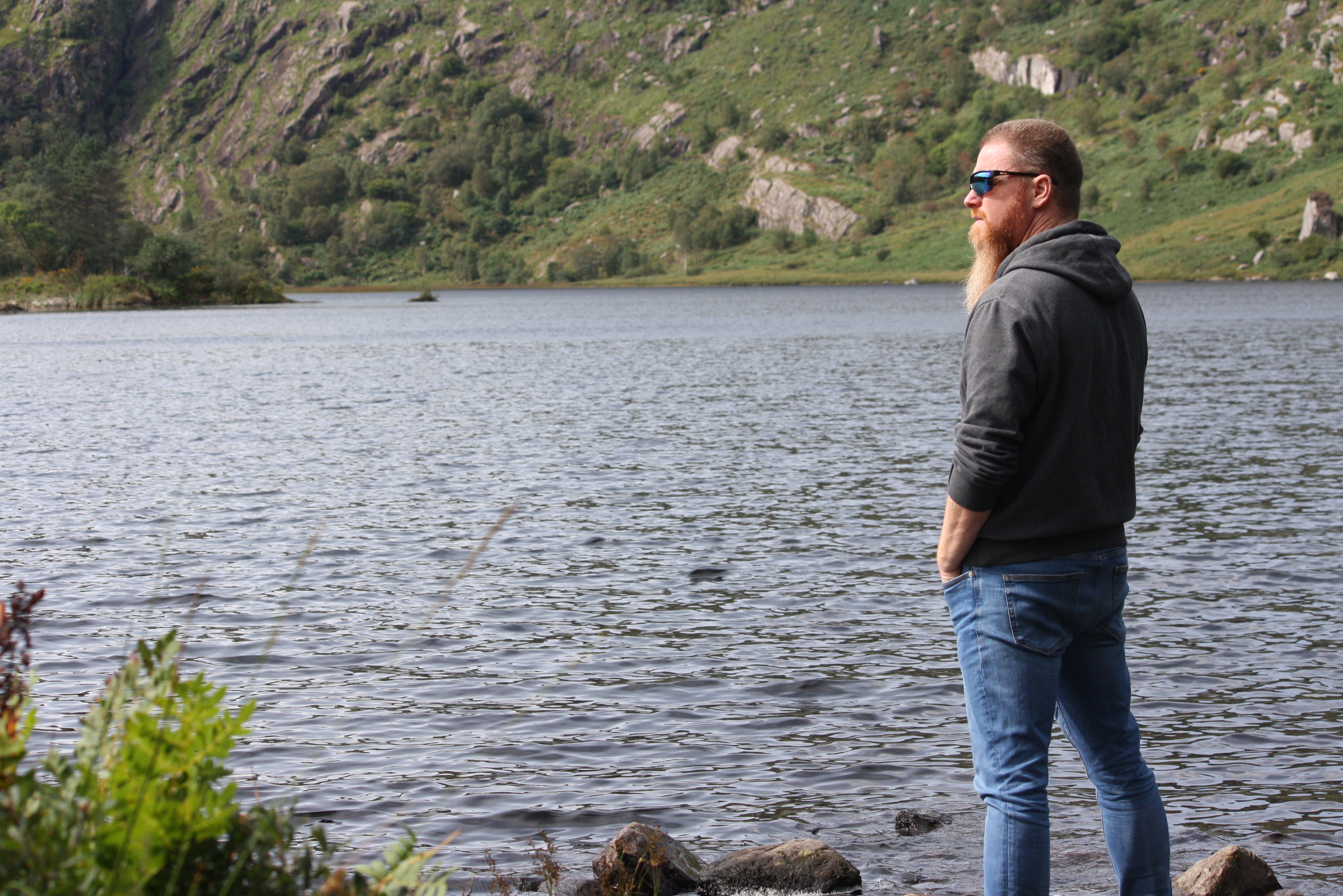 Barry Kavanagh near lakeside trees